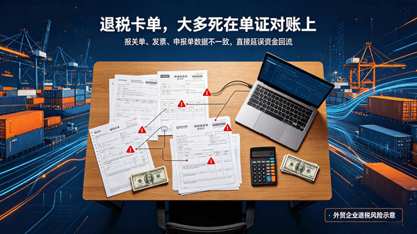 报关单与进货发票对不上?外贸ERP直连单一窗口,让退税到账快一倍(图1)